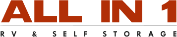 All In 1 RV & Self Storage logo